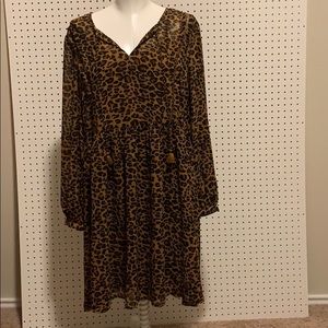 Fully lined long sleeve fall dress